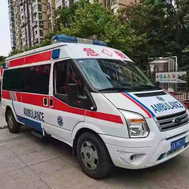 兴县长途救护车护送病人返乡